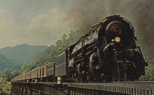 Norfolk & Western Dry Fork Branch Cedar Bluff Railway Postcard