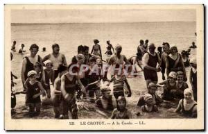 Crotoy - A Rope - The Beach - swimming - Old Postcard
