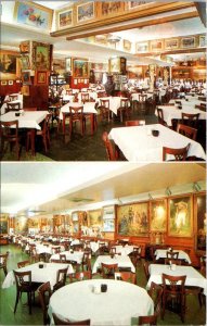 Maryland Baltimore Haussner's Restaurant Interior Views Showing Paintings