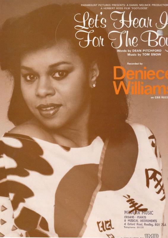 Lets Hear It For The Boy Deniece Williams XL Sheet Music