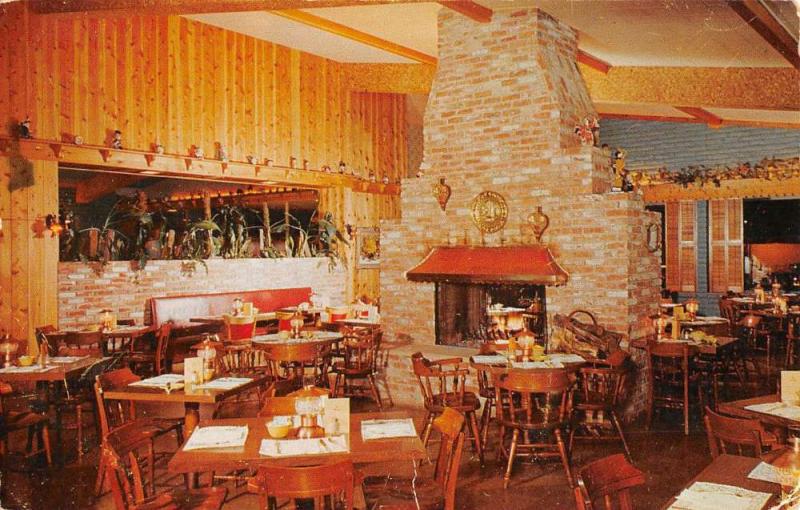 Escondido California The Fireside Interior Vintage Postcard K90447