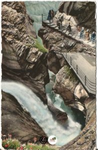 Vintage Postcard, Trummelbach Falls at Laterbrunnen's in Zurich Switzerland