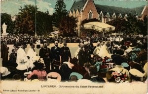 CPA Lourdes Procession du St. Sacrement (993378)