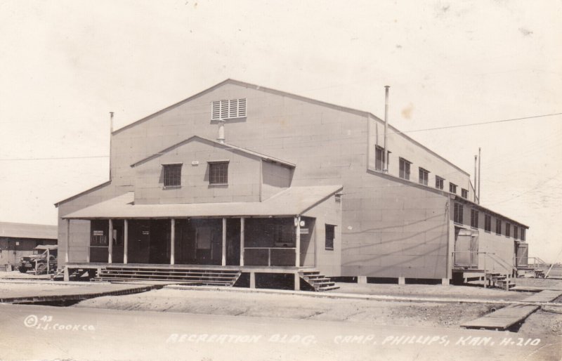 Kansas Camp Phillips Recreation Building Real Photo