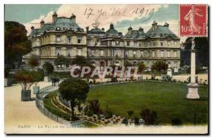 Old Postcard Paris Palais du Luxembourg