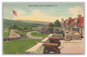 Postcard South Platform Fort Ticonderoga N. Y. New York c1939 Postmark