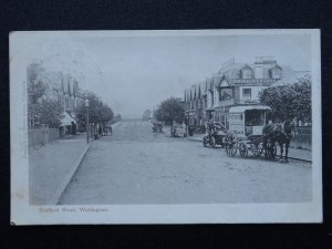 London Sutton WALLINGTON Stafford Road & PAGE & OVERTON'S ARMS c1905 Postcard