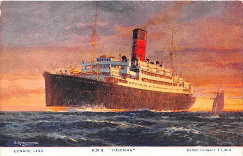 R.M.S. Tuscania     Cunard Line