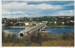 Longest Covered Bridge In The Bridge, Hartland, New Brunswick, Canada, 1940-1...