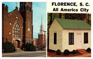 Postcard BUILDING SCENE Florence South Carolina SC AS4033