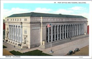 Post Office and Federal Building Denver Colorado Postcard