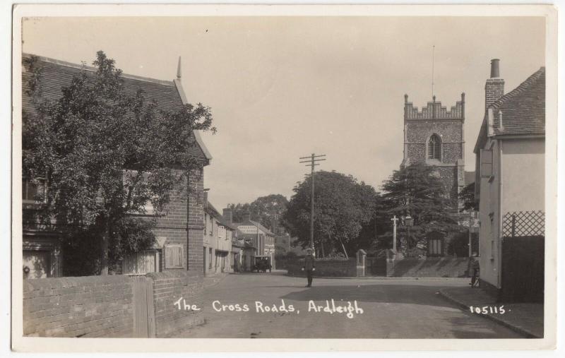 Essex; The Cross Roads, Ardleigh RP PPC To Miss Jones, Kingston On Thames, 1939 