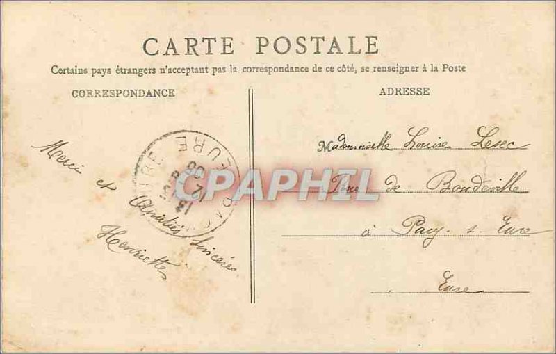 Postcard Old Bordeaux Eglise Sainte Croix