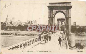 Postcard Old Avignon The Suspension Bridge