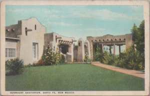 Postcard Sunmount Sanitarium Santa Fe New Mexico NM