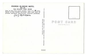 CA San Simeon Piedras Blancas Coast Motel California Postcar