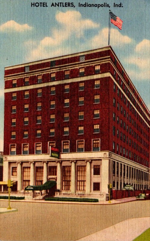 Indiana Indianapolis Hotel Antlers 1953 Curteich