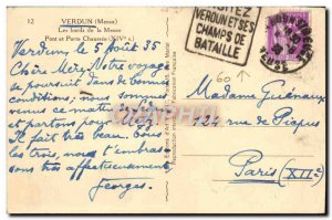 Old Postcard Verdun Les Bords De La Meuse bridge and floor door Stamp Daguin ...