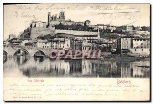 Old Postcard Vue Generale Beziers