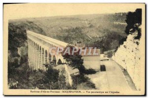 Old Postcard Environs d & # 39Aix Provence Roquefavour Panoramic view of the ...