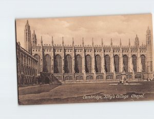 Postcard Chapel Kings College Cambridge England