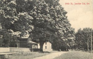 Postcard Holly Street Junction City Oregon Lane County Residential Homes