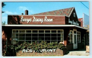 CEDAR, Michigan MI ~ Roadside BURRY'S DINING ROOM Leelanau County 1959 Postcard 