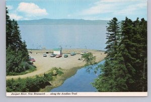 Jacquet River, Bay Of Chaleur, New Brunswick, Chrome Postcard