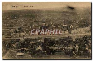 Belgie Belgium Liege Old Postcard Panorama
