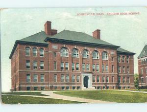 Divided-Back HIGH SCHOOL Somerville Massachusetts MA k0778