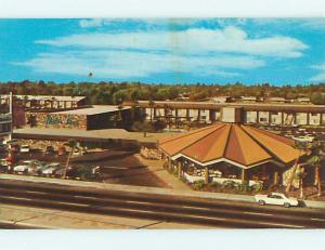 Unused Pre-1980 OLD CARS & WATER TREE INN MOTEL Fresno California CA u0922@