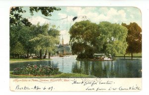 MA - Boston. Public Gardens Scene ca 1907   (smudges)