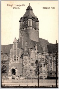 Königl Landgericht Münchner Platz Dresden Germany Postcard