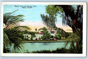 Miami Florida FL Postcard Miami Golf Country Club Exterior c1920 Vintage Antique