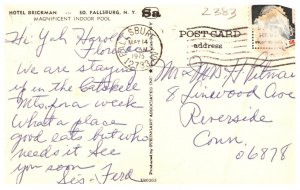 New York Fallsburg  Hotel Brickman , Indoor Pool