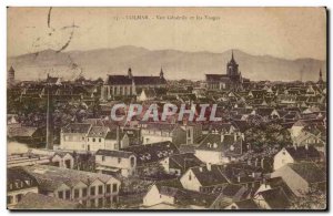 Colmar - Vue Generale and the Vosges - Old Postcard