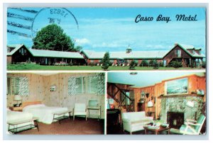 1968 Casco Bay Motel Multiview Freeport Maine ME Posted Vintage Postcard