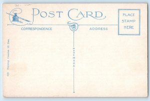 Risque Flapper Drunk Woman Doesn't Know Which End Her Head Humor Postcard