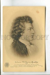 477412 Johann Wolfgang GOETHE German POET playwright Vintage postcard