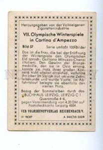 166986 Olympic GIULIANA MINUZZO-CHENAL skier CIGARETTE card