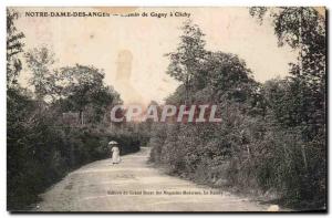 Old Postcard Notre Dame Angels Chemin De Gagny In Clichy