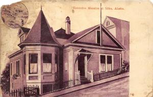 Sitka Alaska~Executive Mansion~Victorian Style House~1909 Postcard