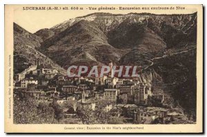 Postcard Old Luceram A M General view excursion around Nice