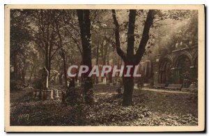 Postcard Old Paris Strolling Musee Cluny Garden