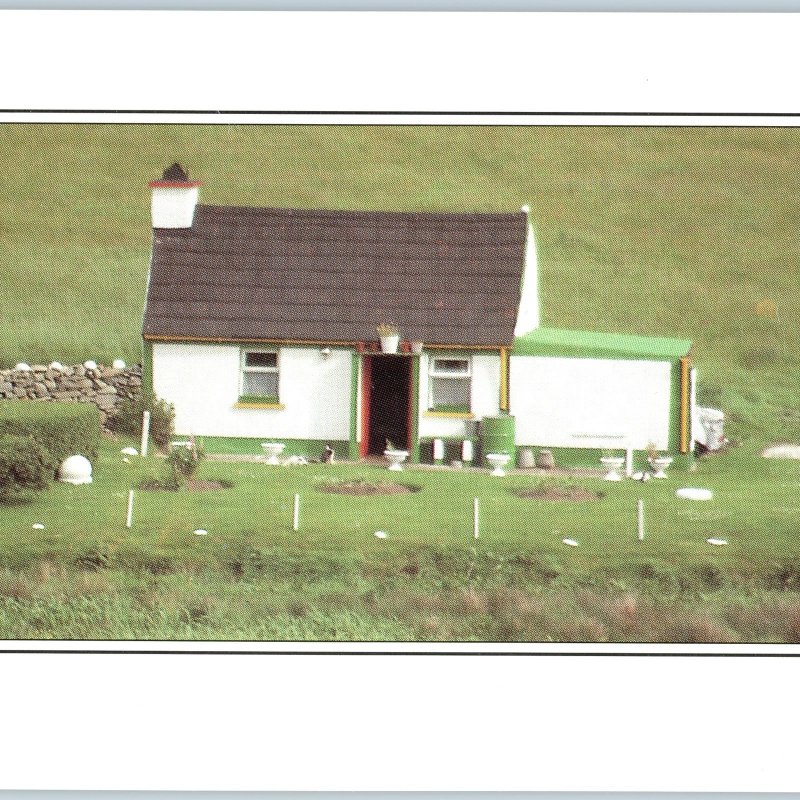 c1990s Ireland Rural Cottage Stone Wall Fence Countryside Oversized Chrome PC 8P