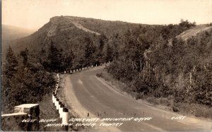 RPPC West Bluff, Brockway Mountain Drive, MI Copper Country Vintage Postcard M42