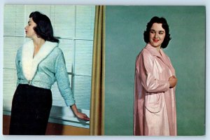 Advertising Postcard Lace Sweater Joseph Palanker And Seas Furriers Cleveland OH