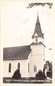 D99/ North Branch Minnesota Mn Photo RPPC Postcard 1947 Trinity Lutheran Church
