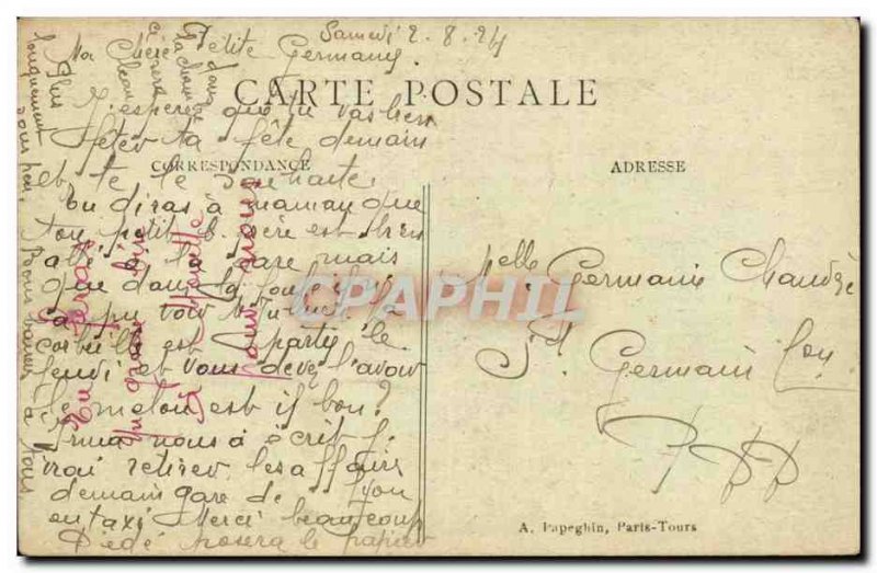 Old Postcard Paris Gare de Lyon