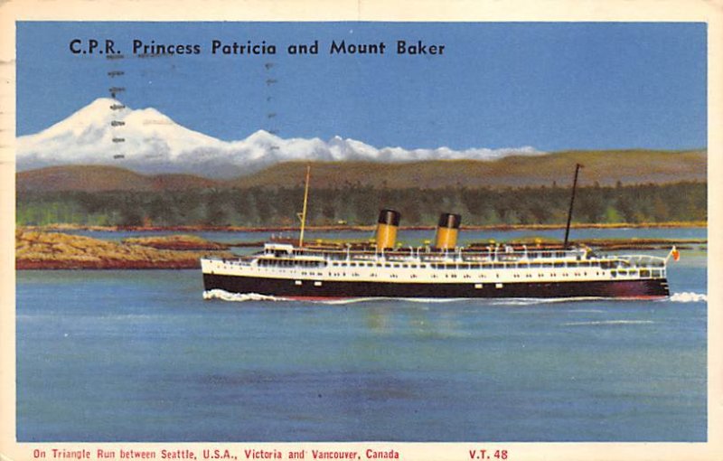 C.P.R. Princess Patricia  Mount Baker C.P.R. Princess Patricia , Misc Ships V...